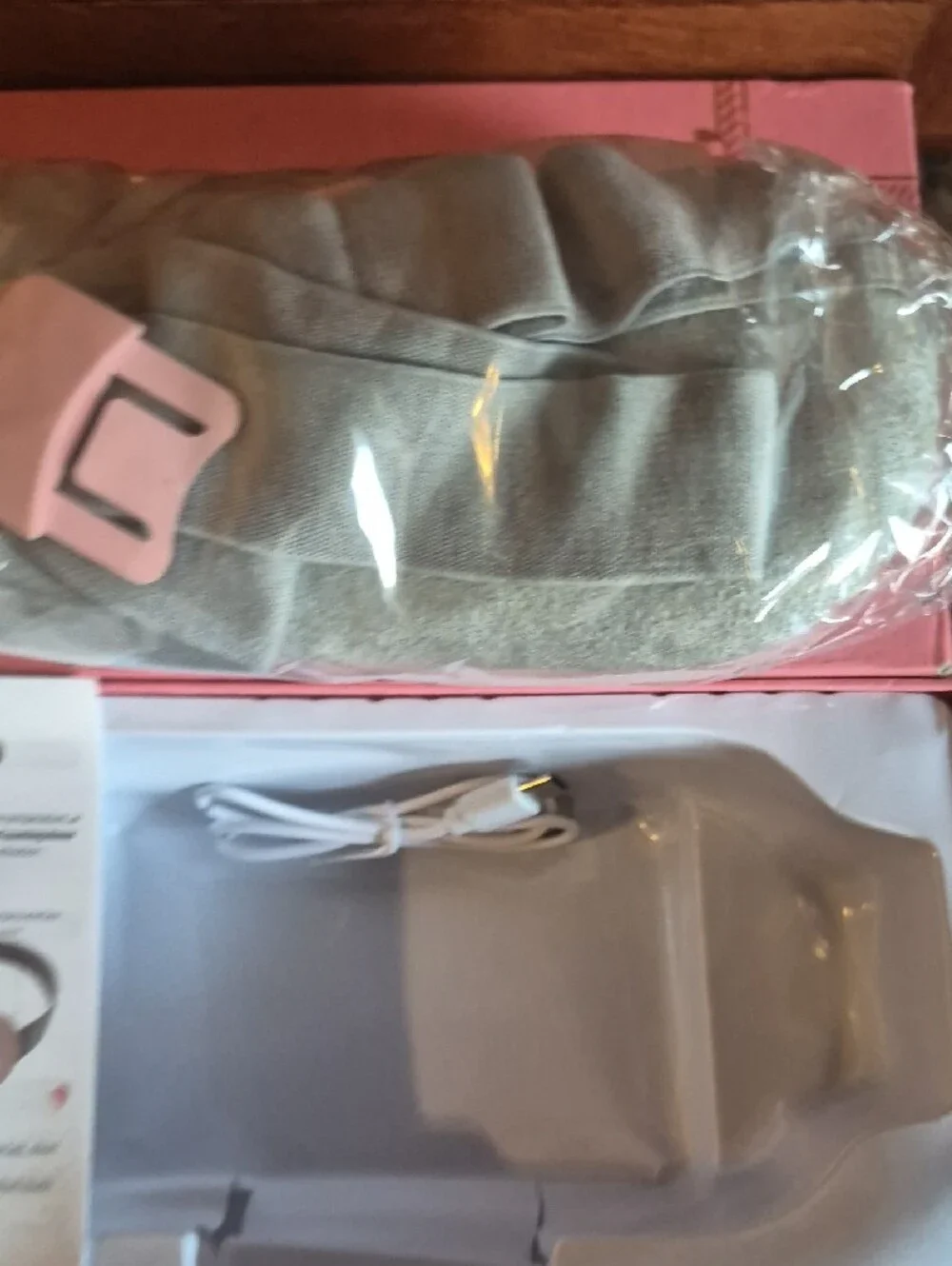 Portable Pink Electronic Wearable Menstrual Belt Massager Warmer New